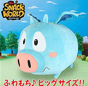 スナックワールド ブタ子 ふわもちBIGぬいぐるみ 40cmビッグサイズ もちもちぬいぐるみ グッズ ぬいぐるみ