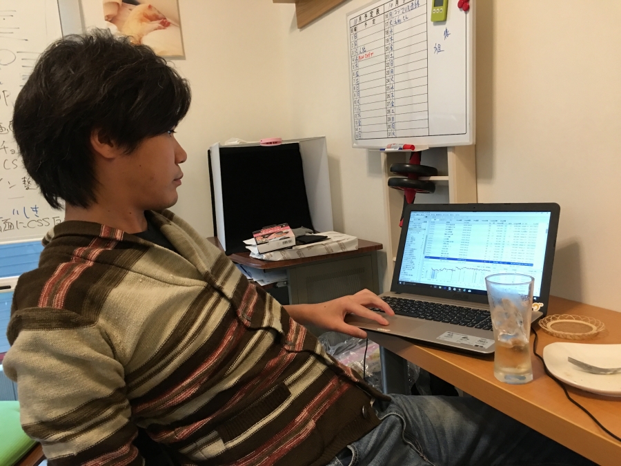平日の昼です。