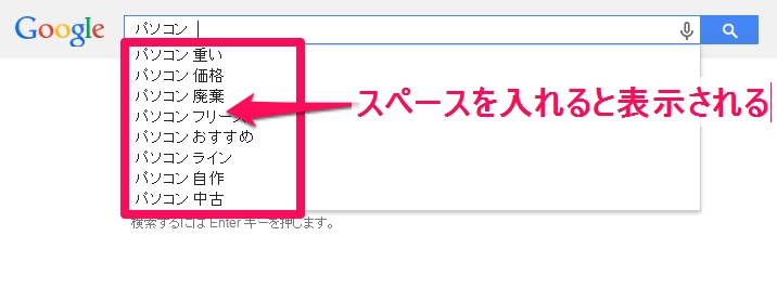 サジェストワード