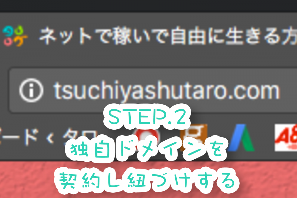 STEP.2 独 ドメインを契約し紐づけする