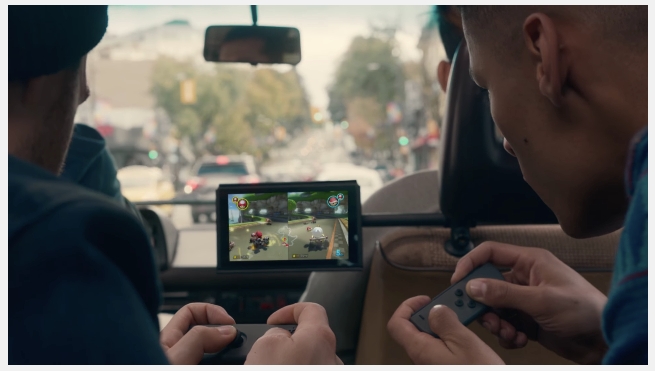 ニンテンドースイッチのマルチプレイの様子