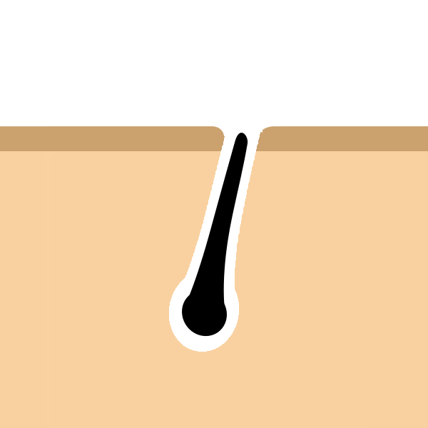 除毛クリームをした肌
