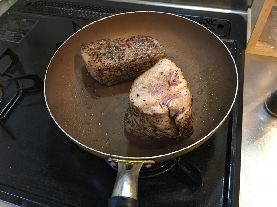 側面を全て焼く