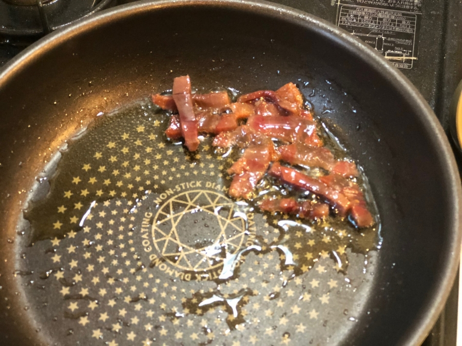 カリカリになった生ハム